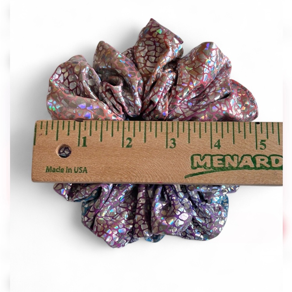 HANDMADE Multicolor Scrunchie and Bow Set - Picture 6 of 7